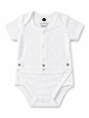 Little Earth White Short-Sleeve One-Piece Bodysuit